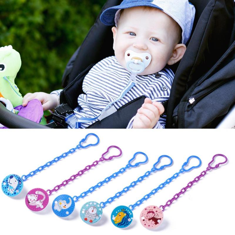 Toddlers Kids Pacifier Clips Soother Holder Cartoon Baby Pacifier Clip Pacifier Chain Dummy Clip Nipple Holder For Nipples